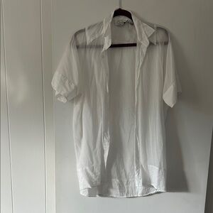 Vintage 100% Cotton White Button Down